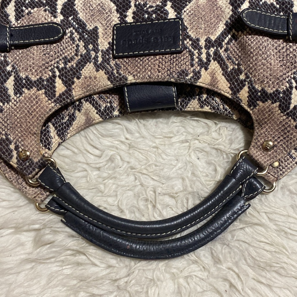 Kate Spade Python Snakeskin Print Double Handle H… - image 6